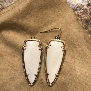 Kendra Scott White Pearl Earrings